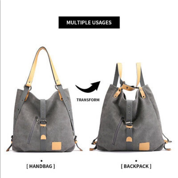 Convertible Canvas Bag/Backpack new without tags - Picture 11 of 16